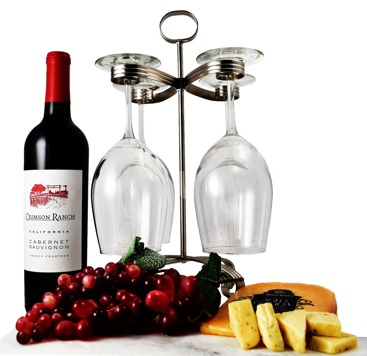 Mango Steam Portabottiglie da Parete, Set di 3, Argento