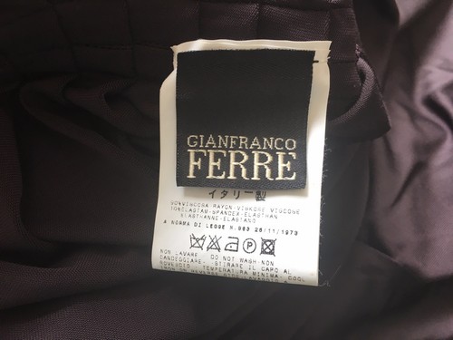 AUTH VINTAGE GIANFRANCO FERRE BURGUNDY SHORT DRESS TUNIC Sz M-L - Picture 5 of 6