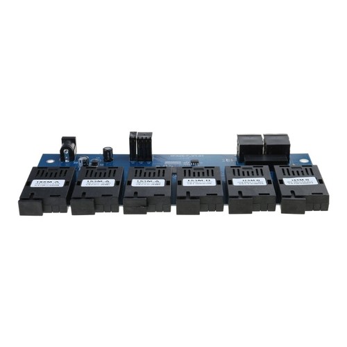 100M Fiber Optics Media Converters PCBA Board 2 RJ45 to 6SC 3A+3B Port - Picture 4 of 8