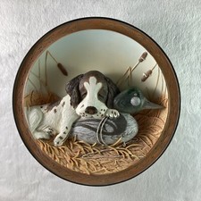 Field Pup Follies 3D Plate SLEEPING ON THE JOB #1 English Springer Spaniel 