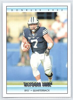 Taysom Hill 2022 Chronicles Draft Picks Retro #12 BYU