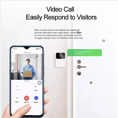 Timbre de video inalámbrico WiFi inteligente anillo de seguridad teléfono cámara timbre intercomunicador - Imagen 13 de 17