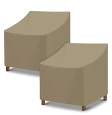 2 PACK SunPatio Outdoor Oversized 40" Chair Vinyl Covers Waterproof TSP-24001 