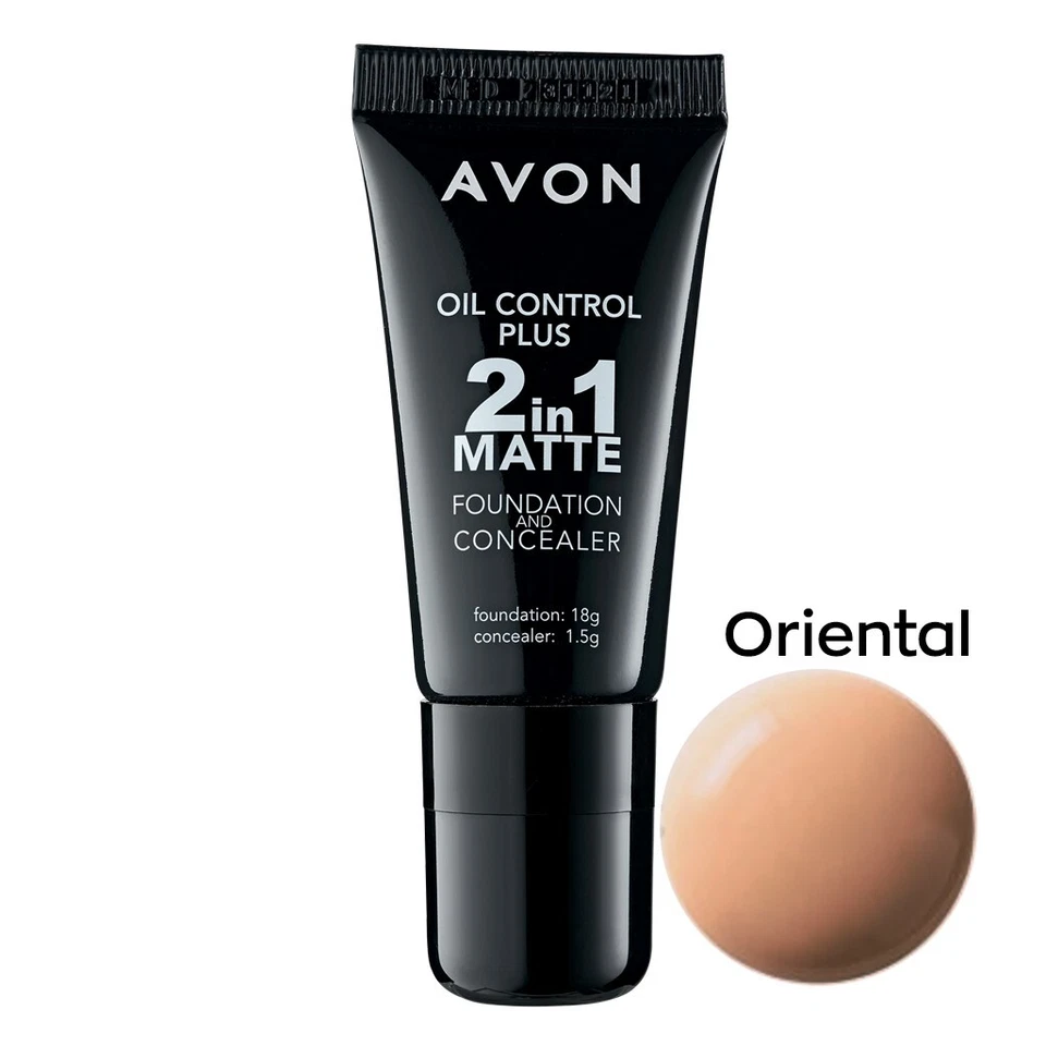 Avon True Oil Control Plus 2 in 1 Matte Foundation 18g & Concealer 1.5g - Image 2 of 4