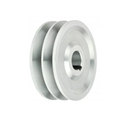 ELHEDA Keilriemenscheibe 60mm-160mm 2-rillig Für Keilriemen SPB 17mm, Riemenscheibe