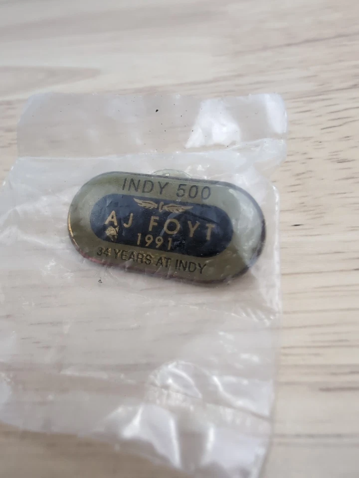 AJ Foyt Jr Indy 500 Legend 1991 34 Years At Indy Racetrack Pin - Image 4 of 4