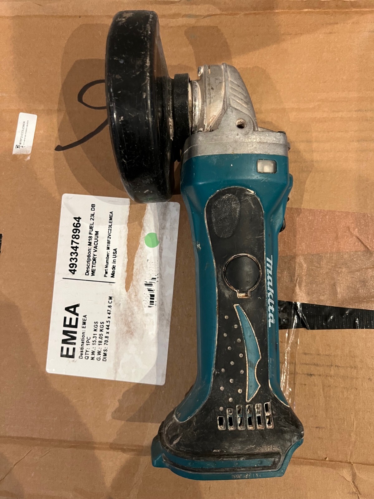 Makita DGA452 18V cordless angle grinder eBay