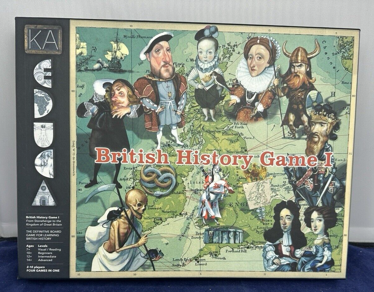 British History Game I Board Game Learning Resource KA EDUCA UNUSED Complete.