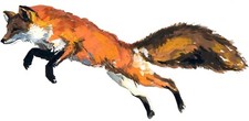 Red Fox Phone Sticker 2 Inch Wide Hunter Animal Wild Outdoors Beautiful