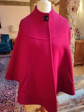 Helene Berman Cape Jacket Size 10/12 S/m Red