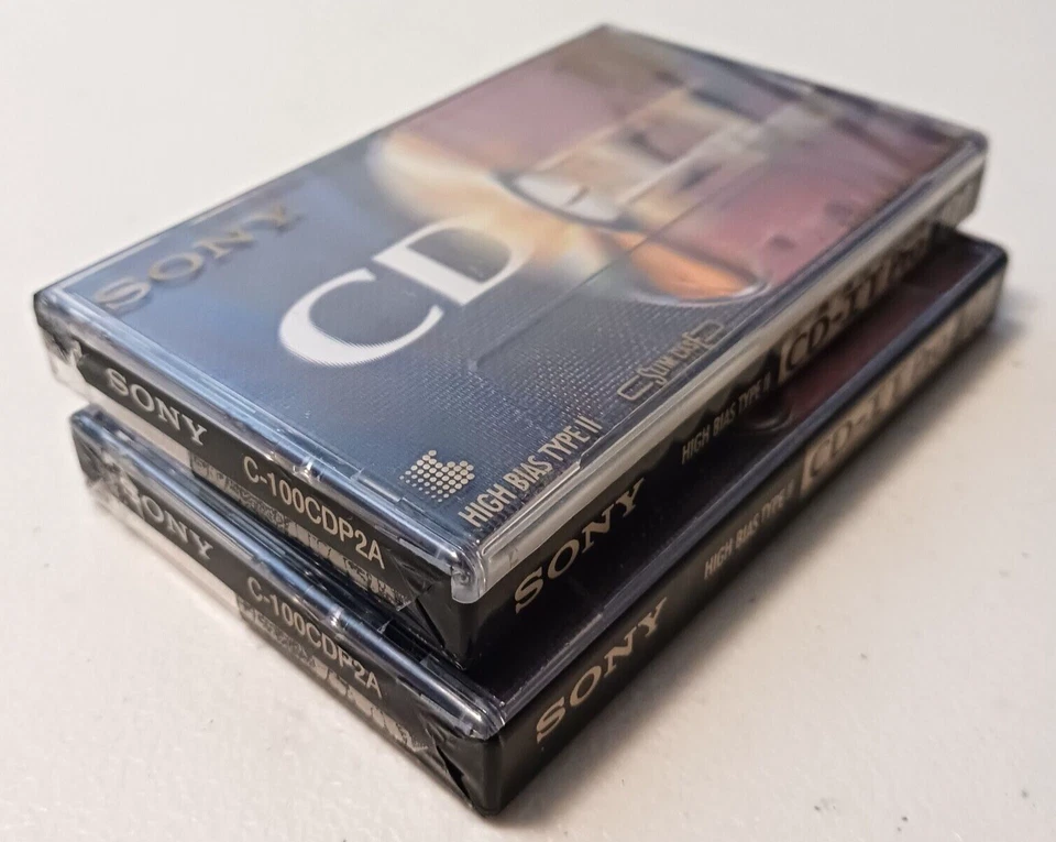 Lote de 2 - Sony CD-IT Pro 100 Minutos Audio Cassette Cinta Nuevo Sellado Foto 3 de 4