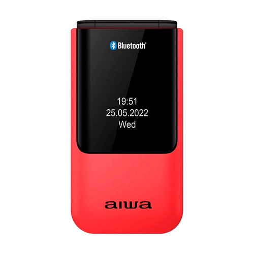 AIWA Telefono Cellulare Per Anziani Tasti Grandi SOS Telefono Anziani Flip Rosso - Foto 4 di 9