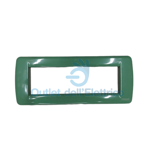 VIMAR IDEA PLACCA RONDÒ 6 MODULI VERDE SALVIA 16756.08