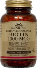 Solgar Biotin 1000mcg 250 Vegetable Capsules
