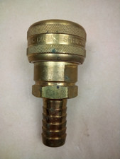 FOSTER FM6906, 4 SERIES, INDUSTRIAL COUPLER, AUTOMATIC, 3/4" HOSE BARB, BRASS