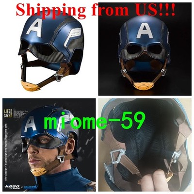 US Ship!!! Avengers Captain America Helmet 1:1 Wearable Killerbody Mask Cosplay