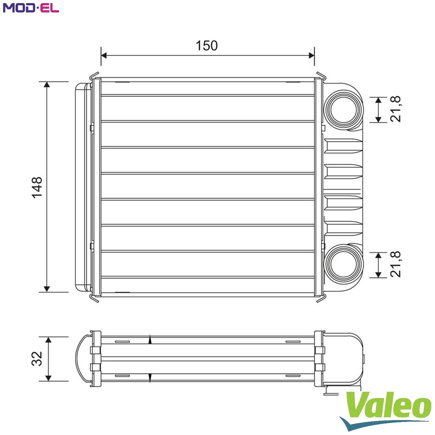 HEAT EXCHANGER INTERIOR HEATING 811650 FOR RENAULT SMART H4B453/451/401 0.9L