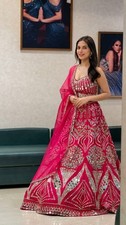 LAHENGA CHOLI INDIAN BOLLYWOOD WEDDING PARTY PAKISTANI WEAR READYMADE