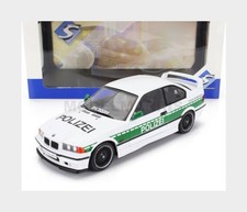 SOLID 1803915 BMW - 3-SERIES M3 (E36) COUPE POLICE 1991 - WHITE GREEN - 1/18