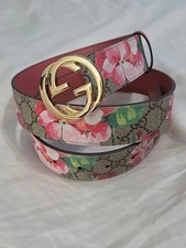 Authentic Gucci Blooms Pink Floral Women Belt Size 95 38 Includes Box