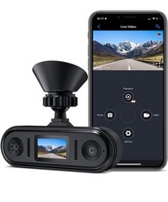 WiFi Car Recorder 1080P Dual Dash Cam , WiFi Dash Cam for Cars