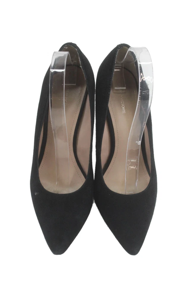 Pour la Victoire женщин замши вкратце носок ультра высокий насос каблуки черный размер 9 - Изображение 2 из 4