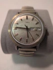 Timex Automatic Men's Day Date Gold Tone 35mm Vintage Watch Working Condition.