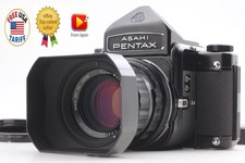 w/Hood Near Mint Pentax 6x7 EyeLevel Film Camera SMC T 105mm f2.4 From JPN