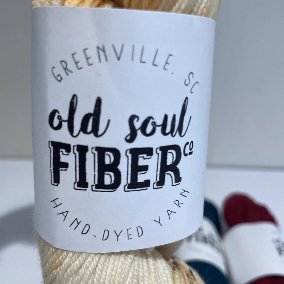 Old Soul Fiber Yarn 100% Superwash Merino Wool Fingering Weight Lot of 4 Skeins - Image 3 of 4