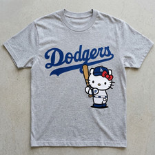 HOT ITEM Hello Kitty La Dodgers Grey T-Shirt Giveaway 2026 Mlb Limited Edition