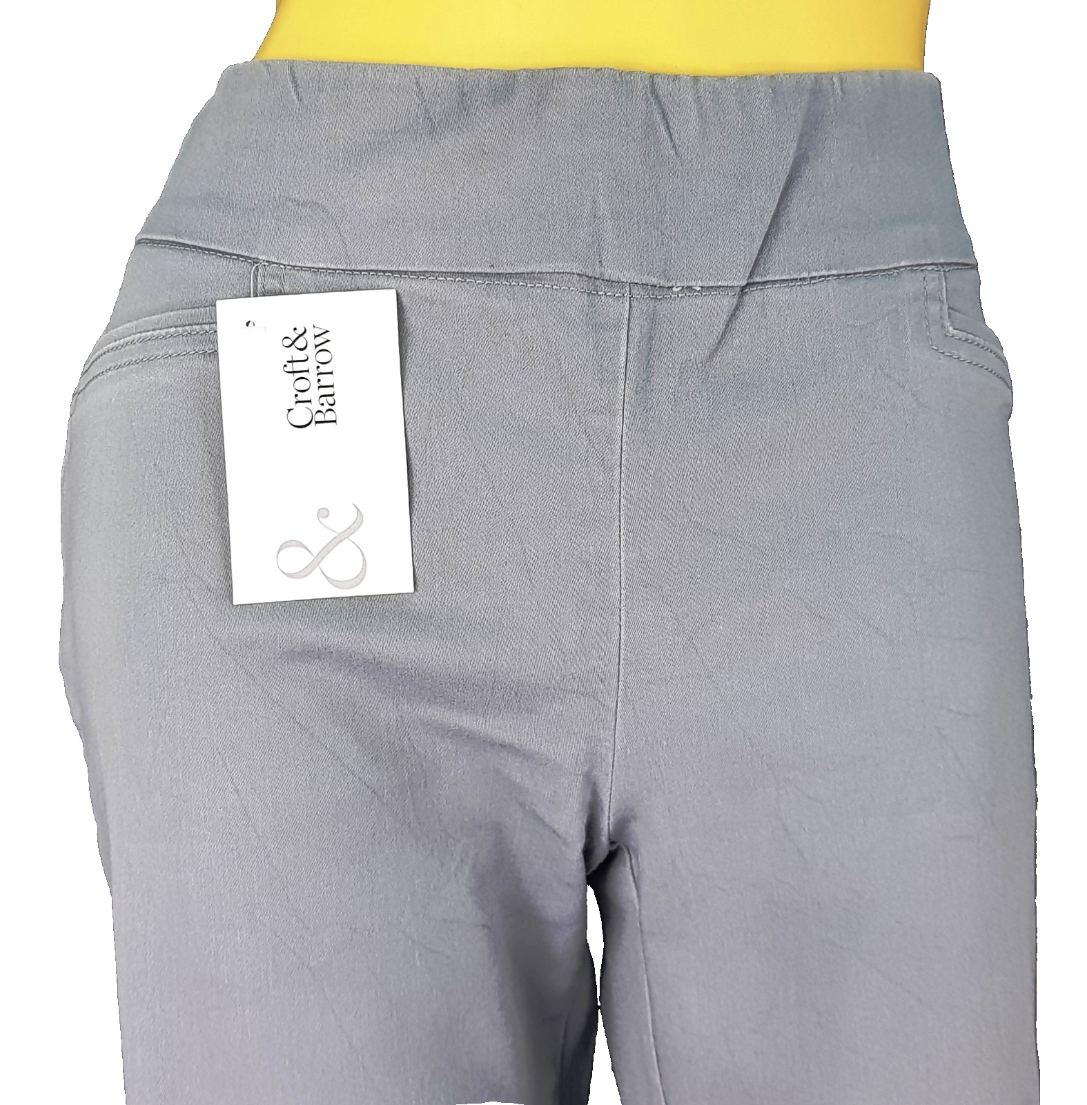 CROFT & BARROW Womans Grey CROPPED TROUSERS Pants Pull On - W30" - UK12 -RRP £52 image 8