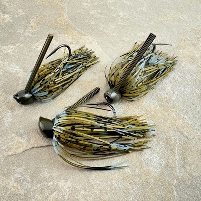 3-Pack Hand-Tied, 3/8-oz. Northern Craw Recessed Flat-Eye Flipping Jigs