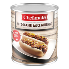 Hot Dog Canned Chili Sauce with Meat, Ready to Eat, 6 Lb 12 Oz (#10 Can Bulk)