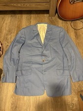 Holland & Sherry Bespoke Suit Jacket 42R Blue Wool Surgeon Saville Row London