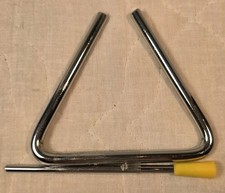 Hand Percussion Triangle Bell Musical Instrument 4" With Striker