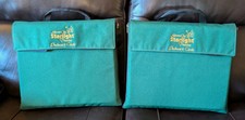 2 KC Starlight Theatre Stadium Bleacher Padded Seats Cushions W Back Pair Green