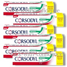 6 x Corsodyl Original Helps Stop & Prevent Bleeding Gums 100ml 38.32 per litre