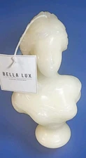 Female Head Bust ~BELLA LUX Candle Designer Style Home Decor ~ 8" Tall~ Lovely