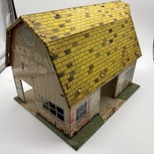 Marx Lazy Day Farm Tin Lithograph Barn Original Vintage 12