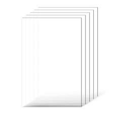 VEVOR PET/Plexiglass Sheets, 5-Pack Plastic Sheet, 24 x 36 Inch 0.04 Inch Thick 