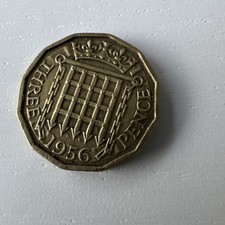 1956 British Threepence