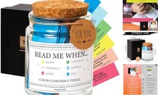 Bible Verse Jar,Inspirational Scripture Prayer Cards for Hope Emotions A