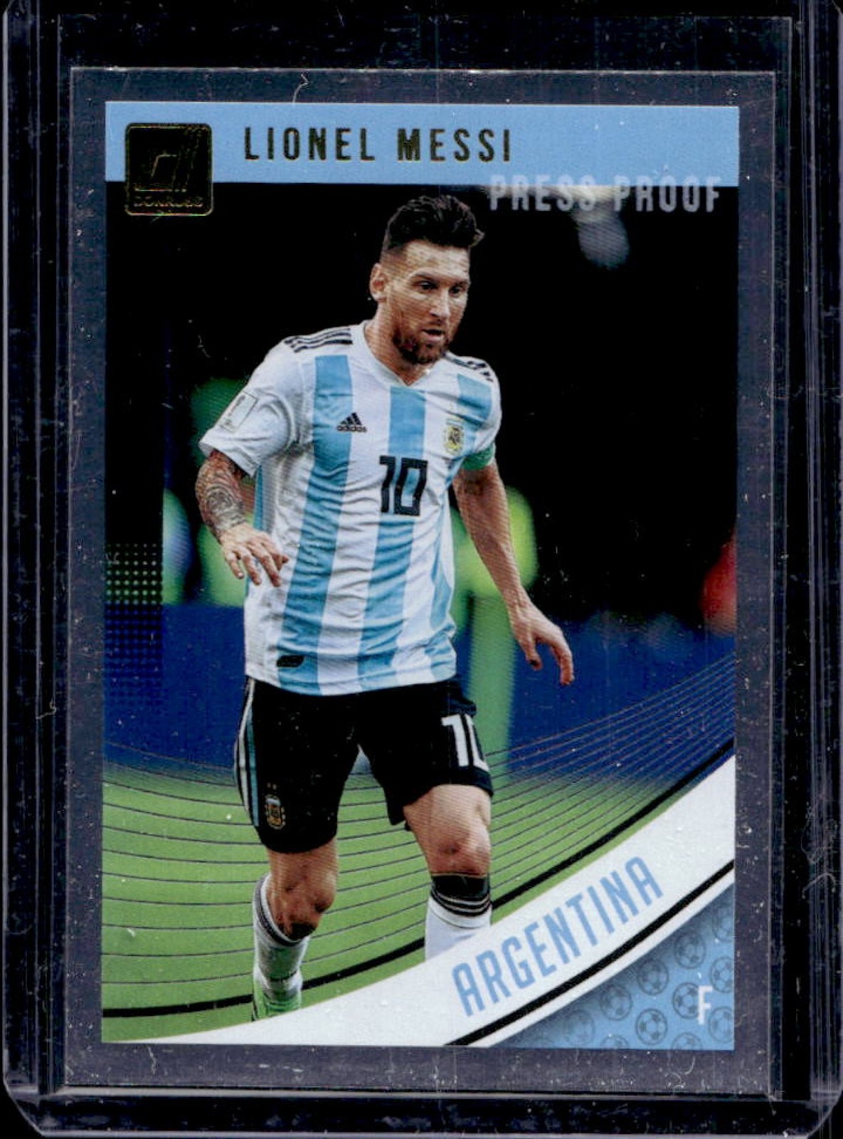 2018 Panini Donruss Lionel Messi Press Proof Silver #88 Argentina