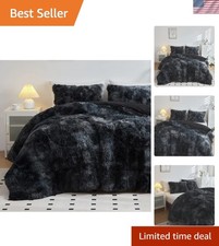 3PC King Size Faux Fur Bedding Set - Luxurious Softness for Ultimate Comfort
