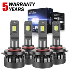 Combo 9005 9006 80000LM 200W LED Headlight Bulbs 6500K White Super Bright Canbus