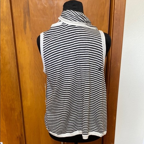Volcom Black White Striped 2-Way Tank Sweater - Small - Picture 13 of 13