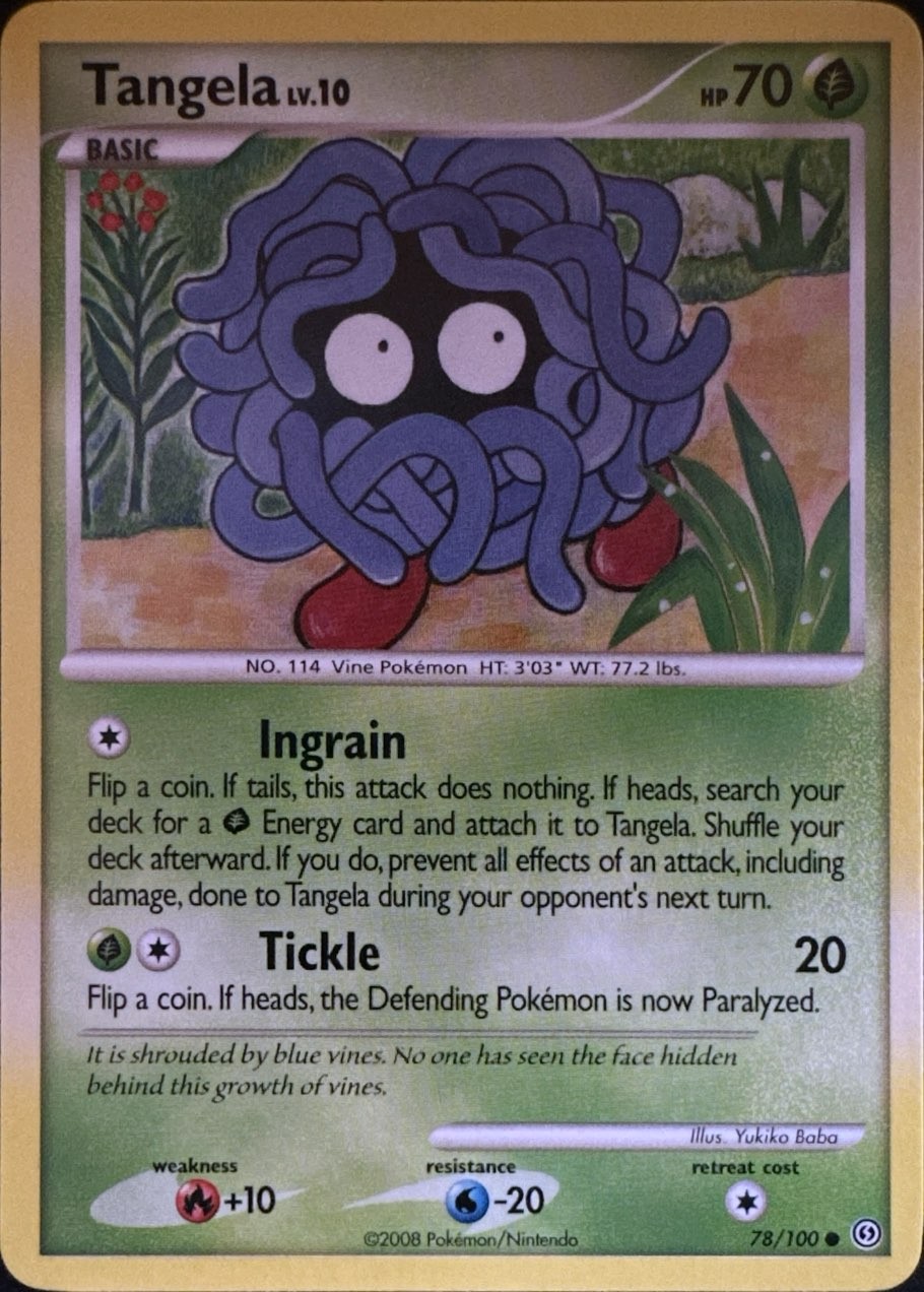 Tangela 78/100 Common Stormfront Pokemon Lightly Played