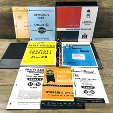 Farmall International M MV Tractor Service Parts Operators Manual Set Owners IH