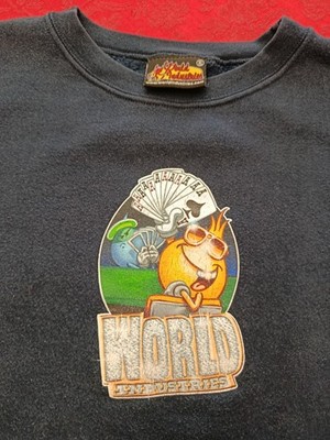 World Industries Crewneck Sweatshirt Vintage 90 s Flameboy Wet Willy Men s XL