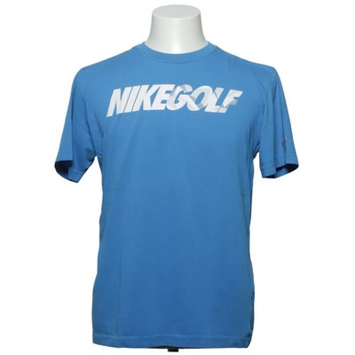 Nike Golf, T-shirt, Größe: M, Tour Performance, Blau, Print, Herren #DXs